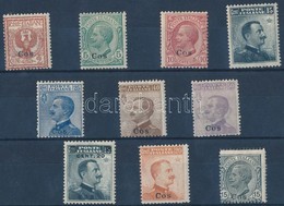 * 1912 Forgalmi 10 Ertek Cos Feluelnyomassal Mi 3-12 III - Altri & Non Classificati