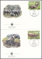 1988 WWF: Erdei Elefant Sor 4 Db FDC-n Mi 1009-1012 - Altri & Non Classificati