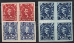 (*) 1907 Probanyomatok / Proofs: Mi 102, 106 Parok / Pairs, Mi 103 Negyestoemb / Block Of 4 - Other & Unclassified