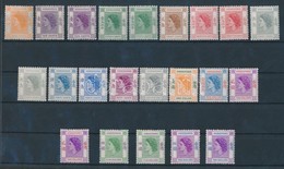 ** * 1954/1959 Forgalmi Sor Szinvaltozatokkal Mi 178-191 (Mi 182 Egyik Ertek Falcos) - Other & Unclassified