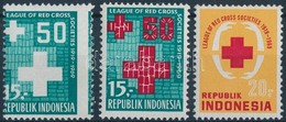 ** 1969 Voeroeskereszt Sor 2e + Egyik Ertek Elfogazva, Piros Szinnyomat Nelkuel / Red Cross, 1 Value Red Colour Omitted, - Sonstige & Ohne Zuordnung