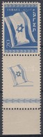 ** 1949 Nemzeti Zaszlo Bal Oldali Tabos Belyeg Mi 16 - Other & Unclassified