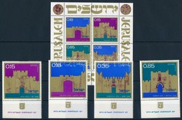 ** 1971 Jeruzsalem Kapui Tabos Sor Mi 503-506 + Blokk Mi 8 - Sonstige & Ohne Zuordnung