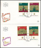 1972 Fueggetlenseg Tabos Sor 2 Db FDC-n Mi 552-555 - Other & Unclassified