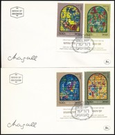 1973 Marc Chagall: Uevegablakok Tabos Sor 6 Erteke 3 Db FDC-n Mi 582-587 - Autres & Non Classés