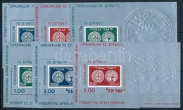 ** 1974 Nemzetkoezi Belyegkiallitas 'Jerusalem '73' Blokksor Mi 11-13 U+v - Altri & Non Classificati