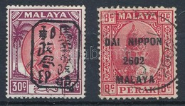 * O Japan Megszallas Perak 1942 Mi 13 A + 23 (Mi EUR 30,60) - Other & Unclassified