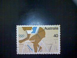 Australia, Scott #640, Used (o), 1976, Olympics, Bicyclist, 40 Cents - Used Stamps