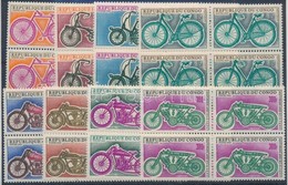 ** 1969 Motorkerekparok Sor Negyestoemboekben Mi 184-191 - Otros & Sin Clasificación