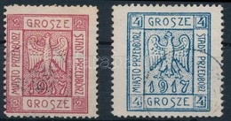 O Przedborz 1917 Mi 1 A, 2 A - Sonstige & Ohne Zuordnung