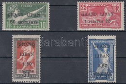 * 1924 Parizsi Olimpia Sor Feluelnyomassal Mi 22-25 - Altri & Non Classificati