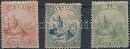 * 1860 Forgalmi Belyeg Sor Mi 1-3 (rozsda) - Other & Unclassified