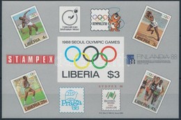 ** 1988 Nyari Olimpia: Szoeul Vagott Blokk Mi 114 - Otros & Sin Clasificación