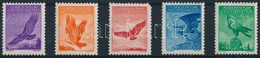 ** 1934 Forgalmi, Sas Sor Mi 143-147 (rozsdafoltok, Mi 145 Sarokhiba) (Mi EUR 300,-) - Andere & Zonder Classificatie