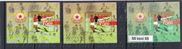 2018  70 Years Football Club CSKA  2 S/S-MNH (norm.+UV-thread)+ S/S-missing Value Bulgaria/Bulgarie - Unused Stamps