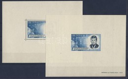 ** 1964 Kennedy Fogazott Es Vagott Blokk / Kennedy Block Perforated + Imperforate - Autres & Non Classés