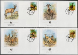 1991 WWF: Antilopok Sor 1231-1234 4 Db FDC-n - Sonstige & Ohne Zuordnung