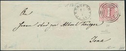 1865 Mi 38 Levelen / On Cover 'GERSTUNGEN' - Jena - Other & Unclassified