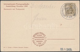 1909 Cimzetlen Kepeslap A Nemzetkoezi Fenykepeszeti Kiallitas Alkalmi Belyegzesevel - Other & Unclassified