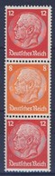 ** 1933 Hindenburg Fuezetoesszefuegges S 111 (Mi 485, 487) - Altri & Non Classificati