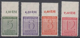 ** 1945 Mi 116-119 Feluel Fogazatlan Ivszeli Belyegek. Sign: Zierer - Other & Unclassified