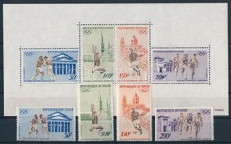 ** 1972 Nyari Olimpia, Muenchen Sor Mi 331-334 + Blokk Mi 8 - Otros & Sin Clasificación