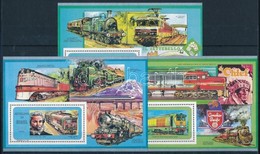 ** 1991 Mozdonyok Mi 1144-1146 Blokk Formaban - Andere & Zonder Classificatie