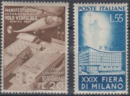 ** 1951 Milanoi Vasar Sor Mi 830-831 (Mi EUR 110.-) (barnas Gumi / Brownish Gum) - Otros & Sin Clasificación