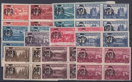 ** 1948 Karoly Kiraly, Tajak Negyestoemb Sor Feluelnyomassal Mi 1106-1116 - Other & Unclassified