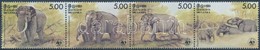 ** 1986 WWF: Elefant 4-es Csik Mi 753-756 - Andere & Zonder Classificatie