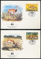 1986 WWF: Gazella Sor Mi 875-878 4 Db FDC-n - Altri & Non Classificati