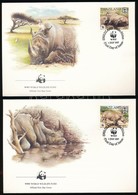 1987 WWF: Orrszarvu Sor 4 Db FDC-n Mi 528-531 - Sonstige & Ohne Zuordnung