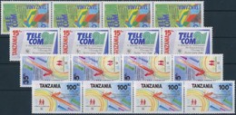 ** 1991 Nemzetkoezi Tavkoezlesi Kiallitas: TELECOM '91, Genf Sor Negyescsikokban Mi 922-925 - Altri & Non Classificati