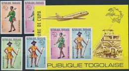 ** 1974 100 Eves Az UPU: Regi Postasegyenruhak Sor Mi 1035-1038 B + Blokk Mi 84 B - Other & Unclassified