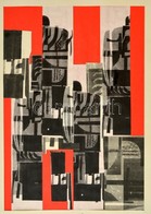 Tabori Csaba (1960 - ): 2 Db I. Evfolyamos Typo-grafika, Papir, Egyik Hatul Jelzett, 40*28 Cm, 37*39 Cm - Other & Unclassified
