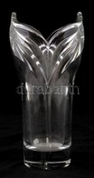 Orrefors Vaza, Formaba Fujt, Hibatlan, Jelzes Nelkuel, M:24 Cm - Glass & Crystal