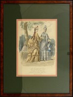 XIX: Sz. Eleji Divat Metszet Igenyes, Uevegezett Keretben / XIXth Century Fashion Etching In Glazed Frame 36x48 Cm - Autres & Non Classés