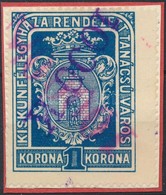 1924 Kiskunfelegyhaza R.T.V. 27 Sz. Okirati Illetekbelyeg Forditott Feluelnyomassal - Non Classificati