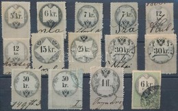 1854-1868 14 Db Magyarorszagon Hasznalt Osztrak Illetekbelyeg - Non Classificati