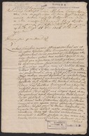 1756 Nagyabonyi Csiba Janos, Grof Zichy Ferenc Es Naszvady Janos Altal Alairt Koertvelyesen Kelt Irat Korabeli Hiteles M - Sin Clasificación