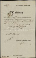 1858 Pest - Ofener Zeitung Nyugta 3kr CM Okmanybelyeggel - Unclassified