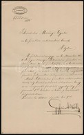 1894 Sovar (Totsovar, Ma Solivar, Szlovakia), A Sovari Magyar Kiralyi Erd?hivatal Fizetesi Ertesitese Merenyi Gyula (?-? - Unclassified