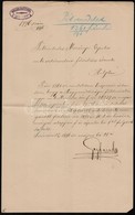 1896 Sovar (Totsovar, Ma Solivar, Szlovakia), A Sovari Magyar Kiralyi Erd?hivatal Fizetesi Ertesitese Merenyi Gyula (?-? - Unclassified