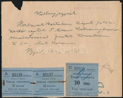 1920 Bp., Kispesti Fakeresked? Altal Fizetett Varosi Vambarca Igazolassal - Unclassified