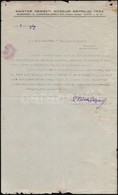 1926 Batky Zsigmond (1874-1939) Neprajztudos, A Magyar Nemzeti Muzeum Neprajzi Tara Igazgatojanak Gepelt Levele Hivatalo - Non Classificati