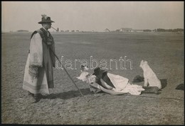 Cca 1920 Puszta, Foto Erdelyi Mor Budapesti M?termeb?l, Hatuljan Feliratozva, Pecsettel Jelzett, 13*19 Cm - Autres & Non Classés