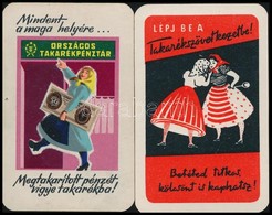 1959 2 Db Takarekoskodast Reklamozo Kartyanaptar - Advertising