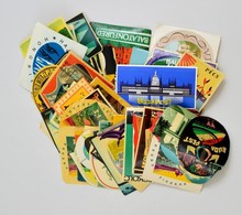 Cca 1960-1980 Vegyes B?roendcimke Tetel (Budapest, Heviz, Sopron, Miskolctapolca, Eger, Stb.), Kb. 100 Db - Advertising