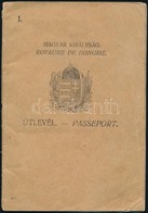 1921 Fenykepes Magyar Utlevel Zsido Szemely Reszere, Szerb Belyegzesekkel - Sonstige & Ohne Zuordnung
