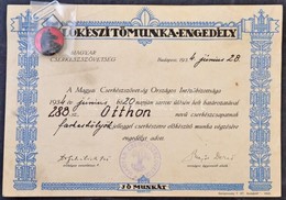 1934 Cserkesz Oklevel Es Zomanc Jelveny. - Scoutismo